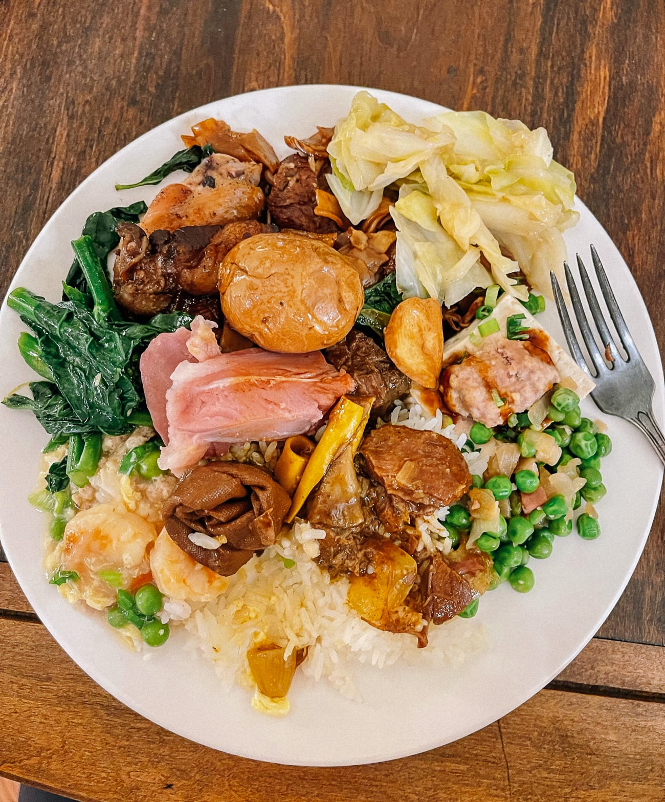 Plate of food from family gathering