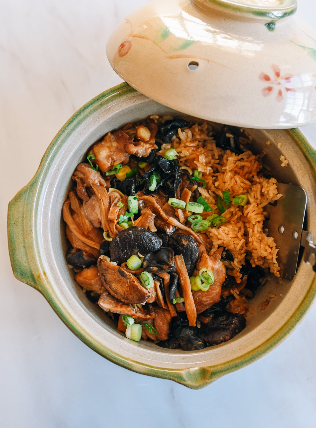Chinese Chicken and Mushroom Clay Pot Rice