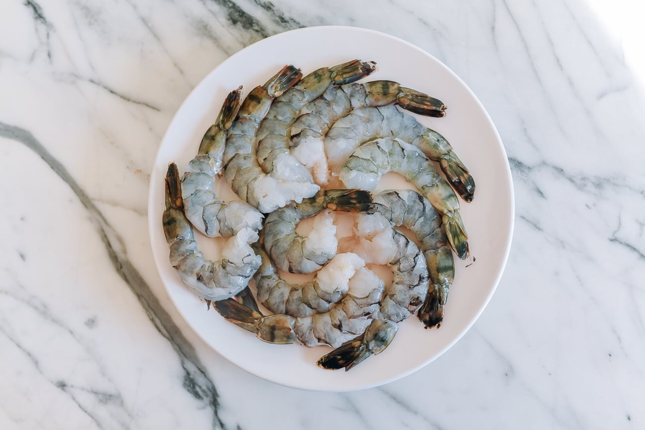 Tiger Shrimp on Plate