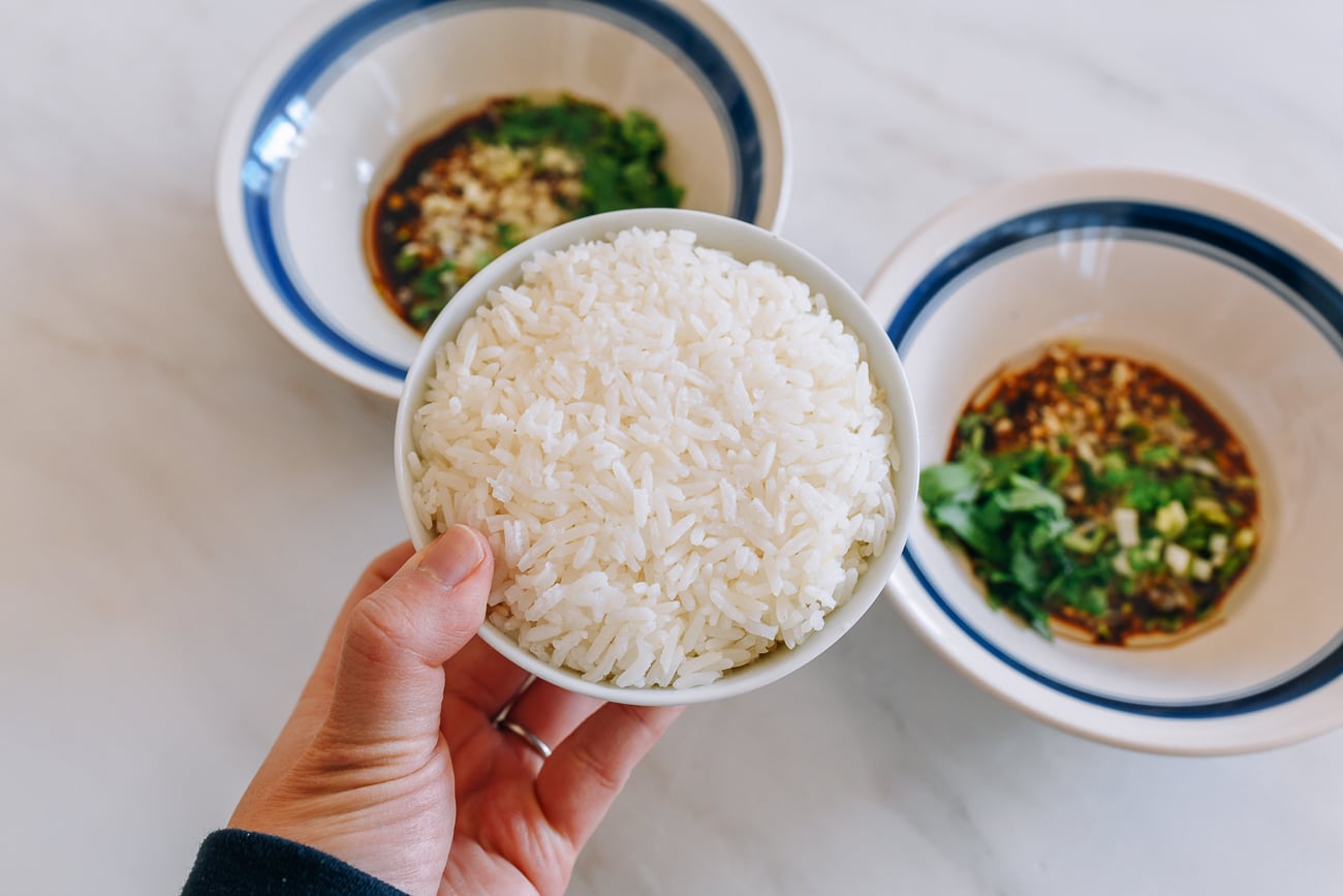 Bowl of white rice