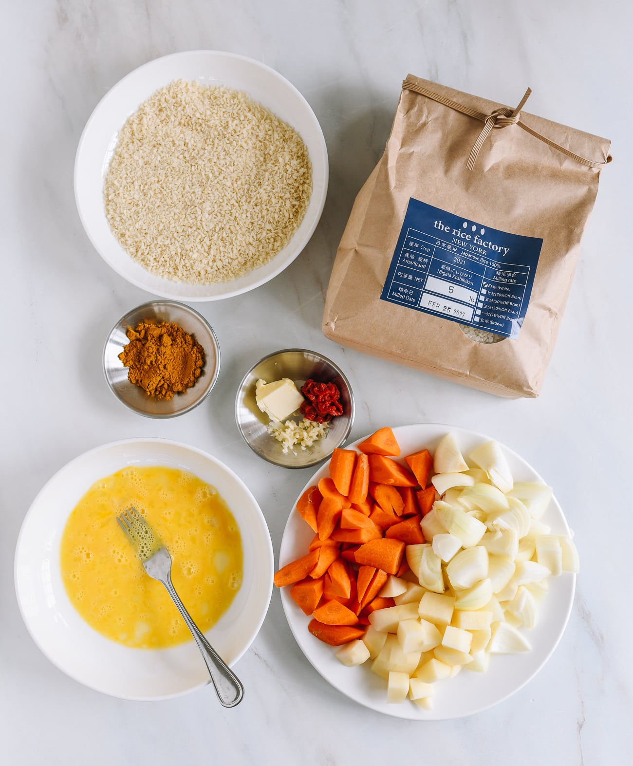 Chicken Katsu Curry Rice recipe ingredients