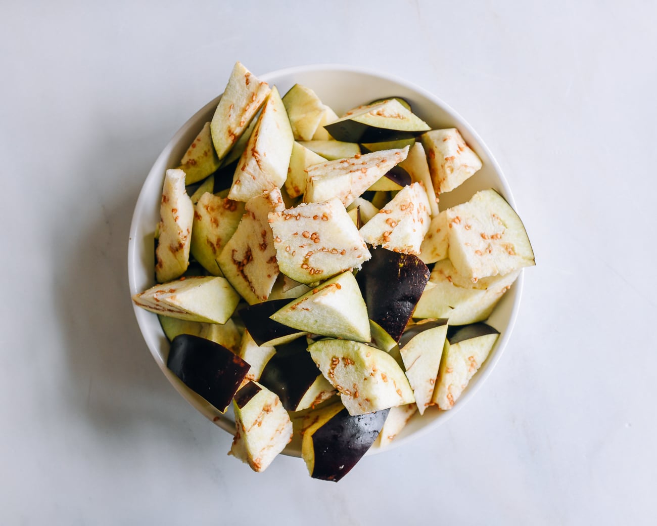 eggplant pieces