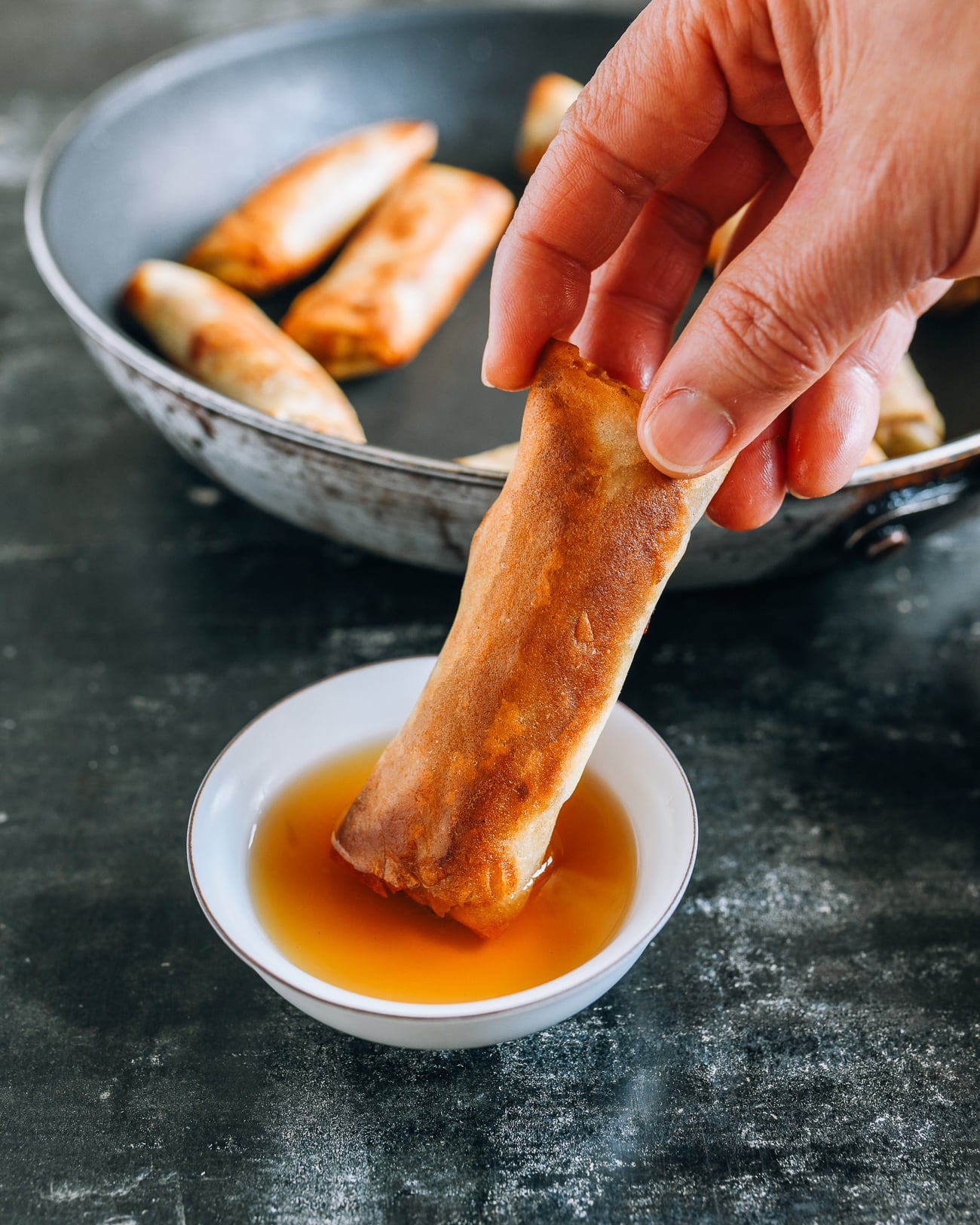 Pan-fried Spring Rolls