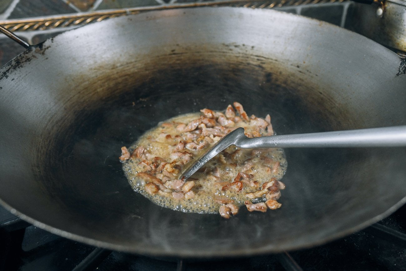 sauce mixture in pork