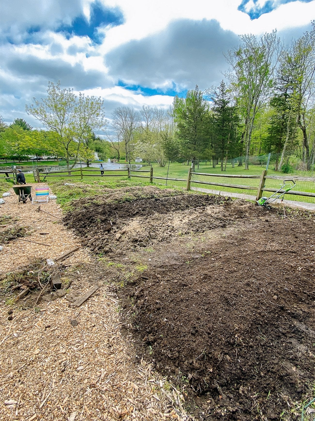 clearing garden beds
