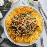 Shredded Pork Pan-fried Noodles