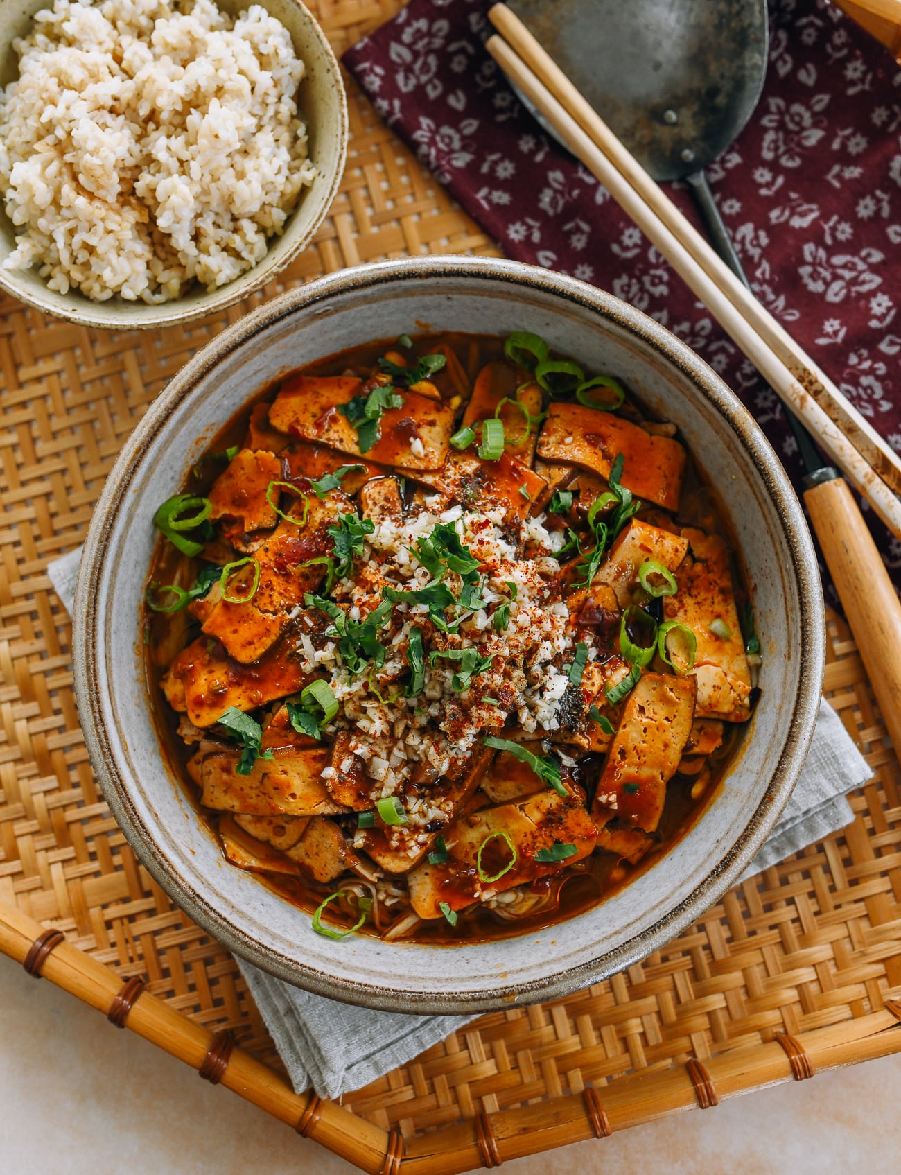 Spicy Sichuan Boiled Tofu (水煮豆腐干)