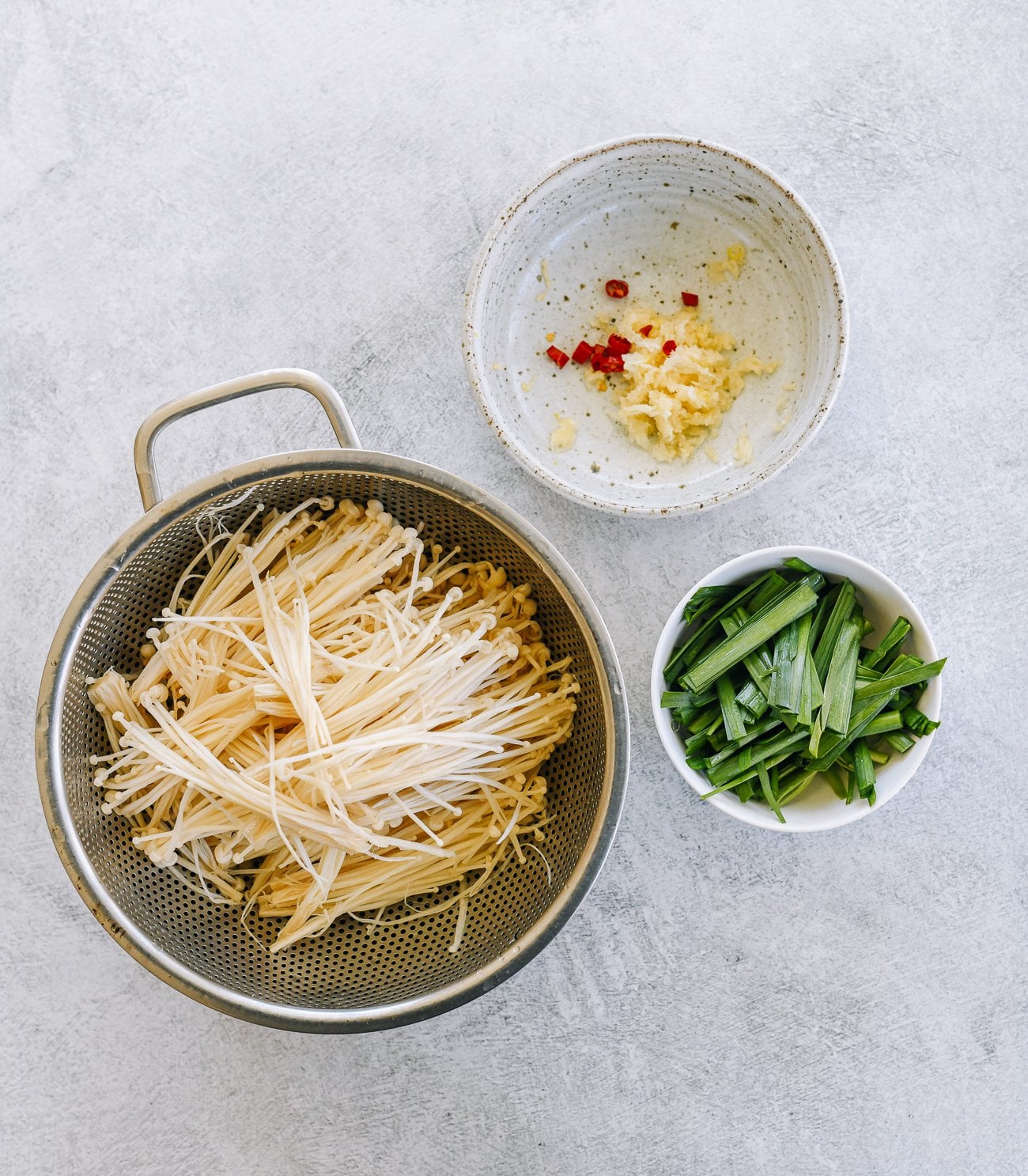 spicy enoki mushrooms ingredients
