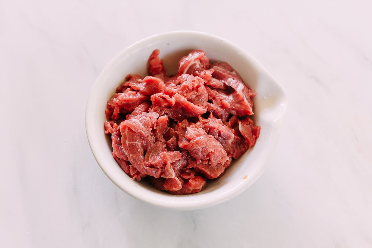 marinated sliced beef for stir-fry