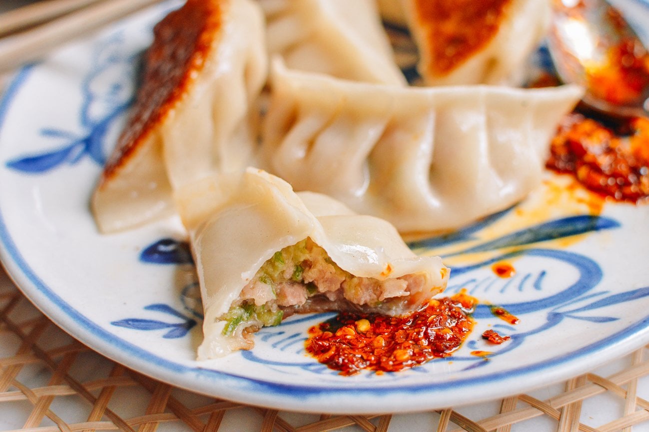 chicken zucchini dumpling inside