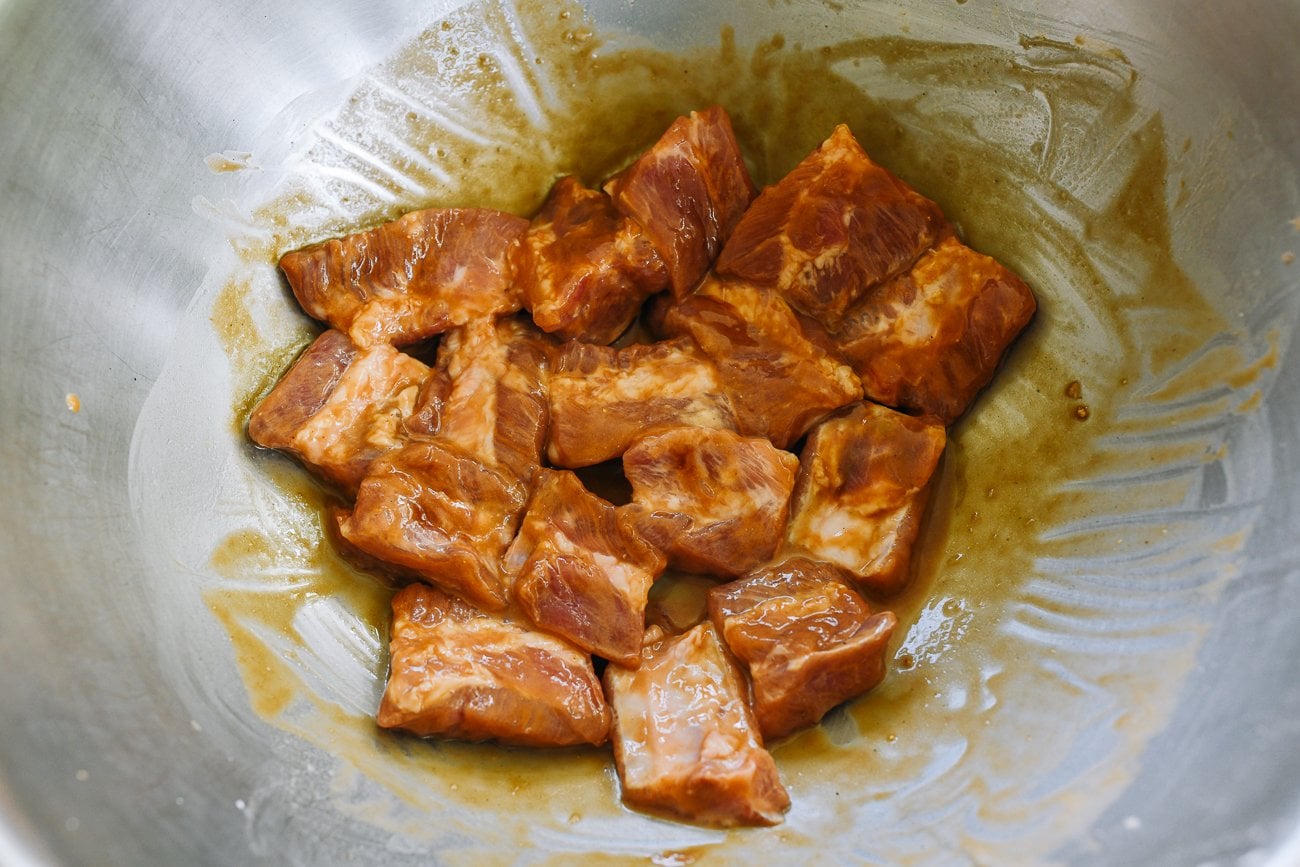 ribs coated in marinade
