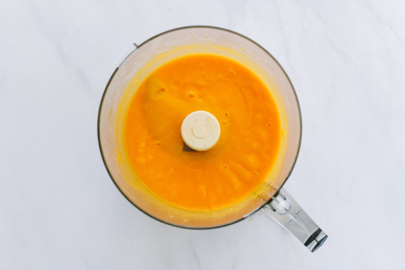 mango puree in food processor
