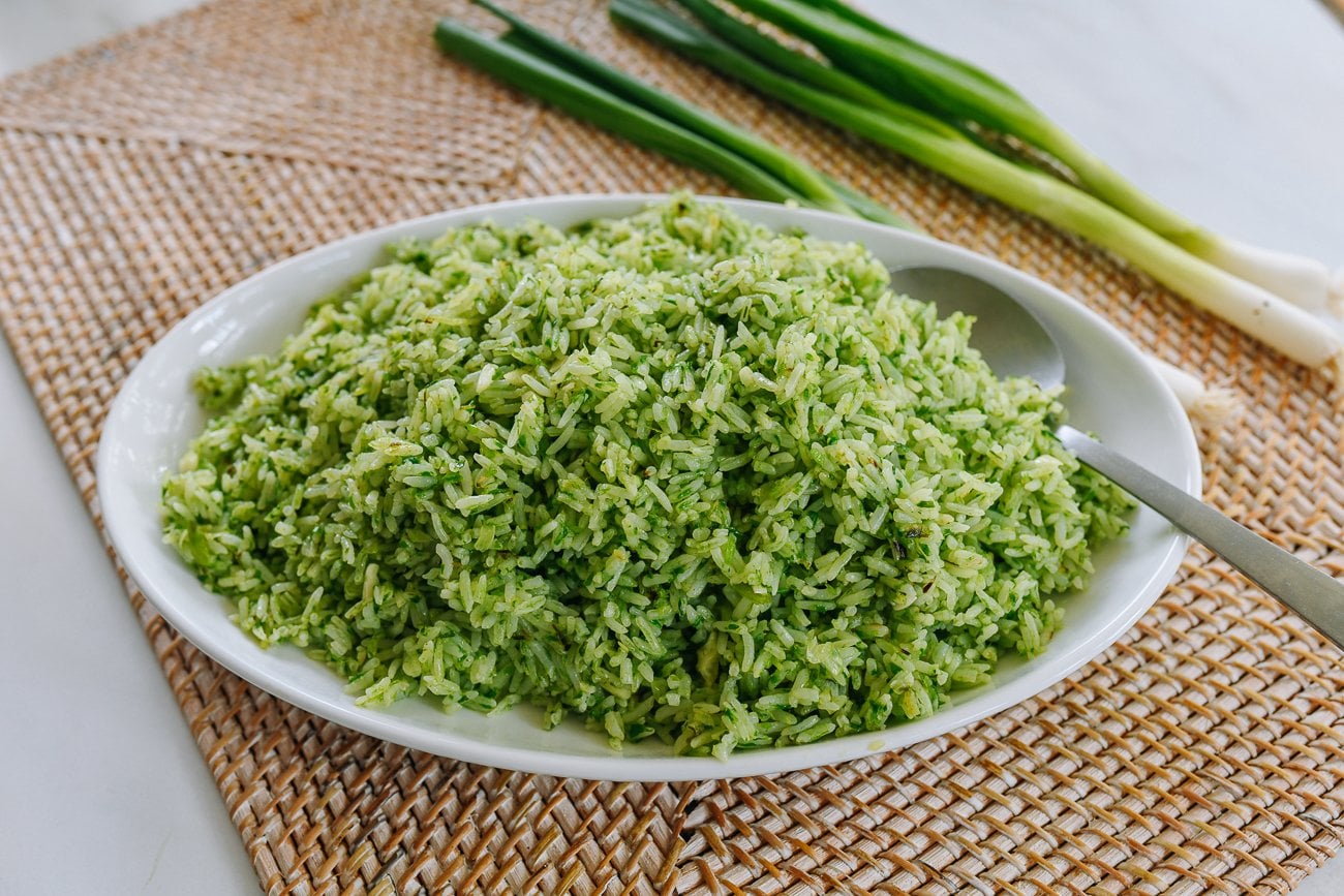 Plate of Scallion Rice