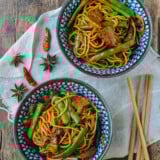 Chinese Steamed Green Bean Noodles - Bian Dou Men Mian