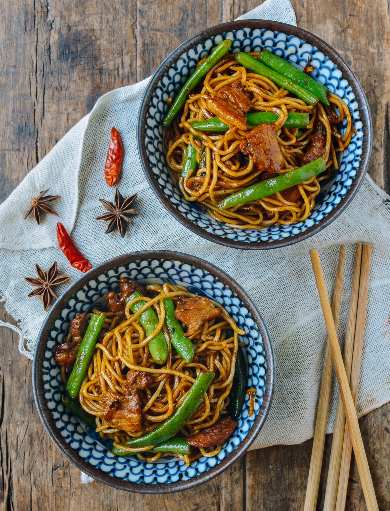 Chinese Steamed Green Bean Noodles - Bian Dou Men Mian