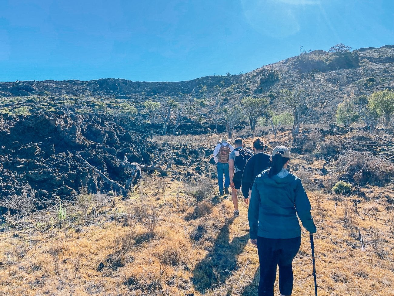 Hiking on Hualalai