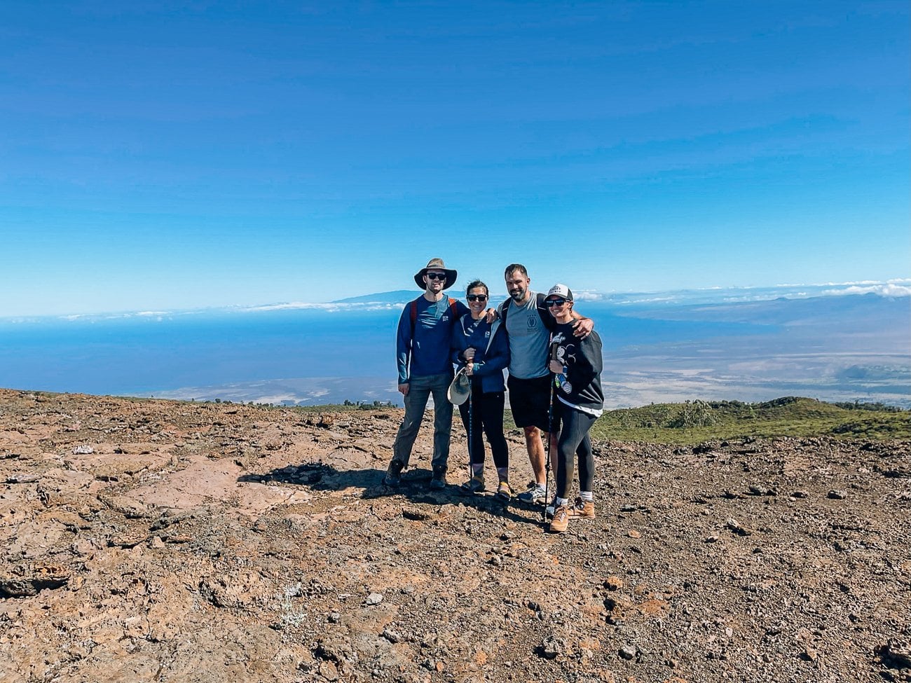 Justin, Sarah, Bryce and Staci on Hualalai
