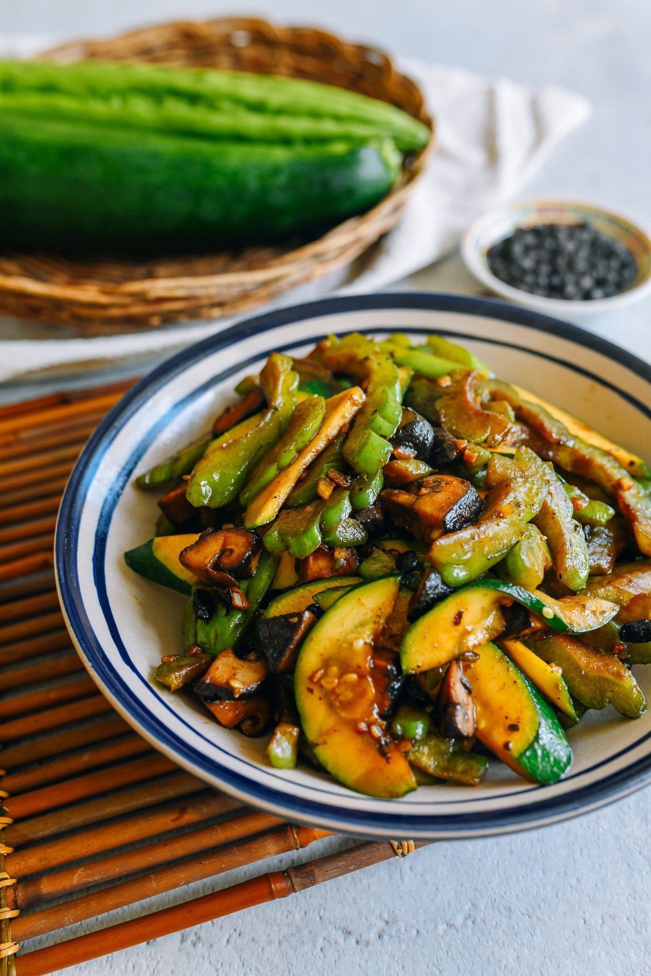 Bitter melon stir-fry with black bean sauce