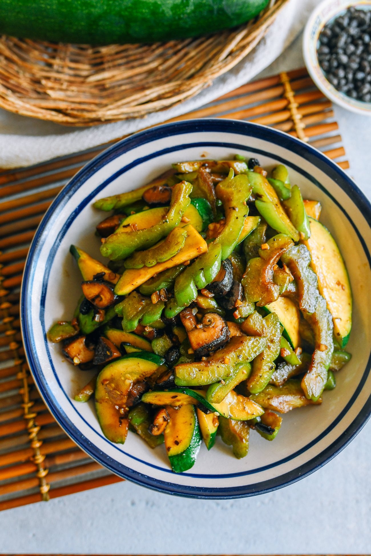 Bitter Melon Stir-fry with Black Bean Sauce