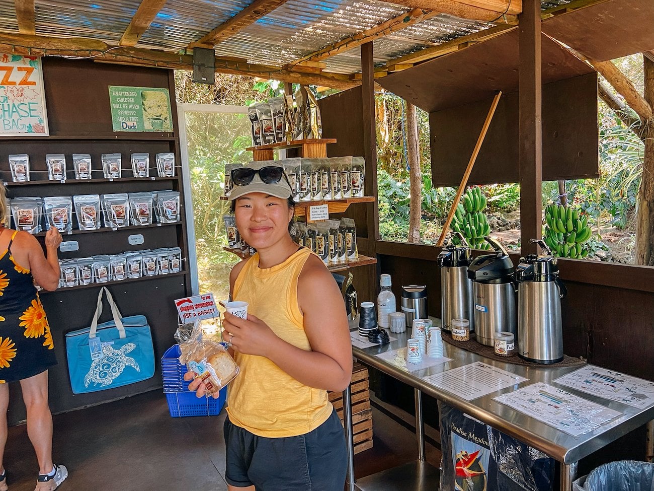 Sarah at Paradise Meadows farm stand