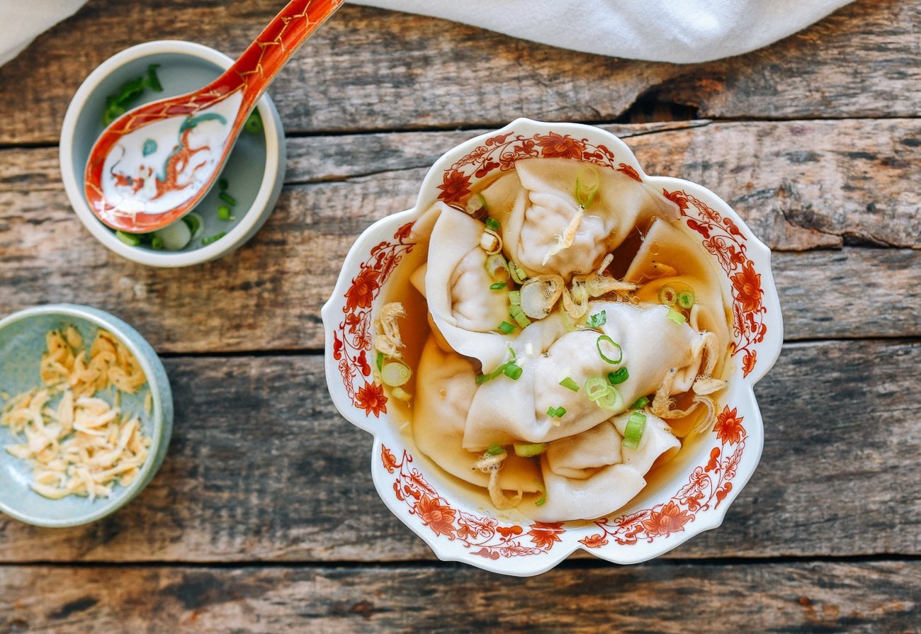 Bowl of wonton soup