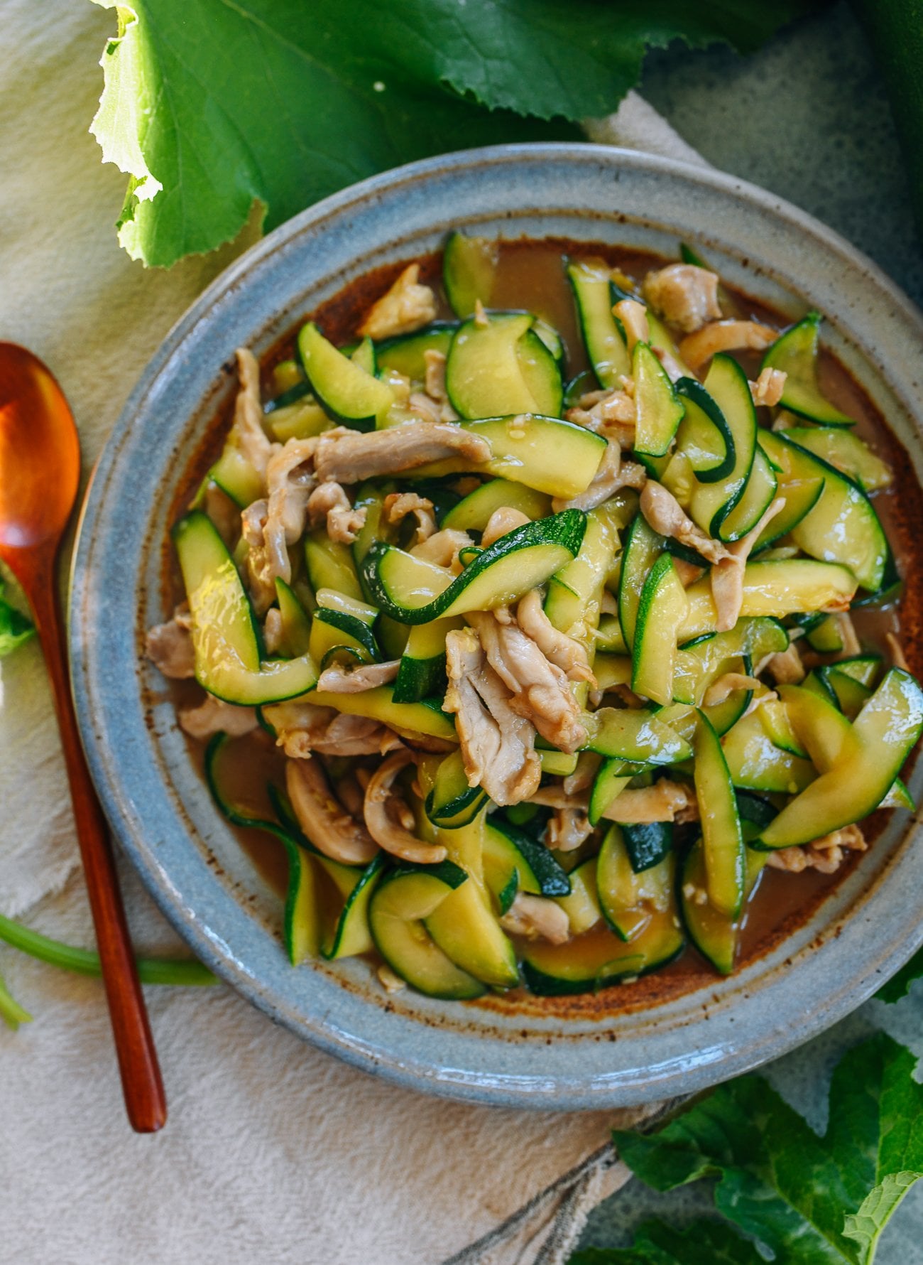 Zucchini Stir-fry with Chicken