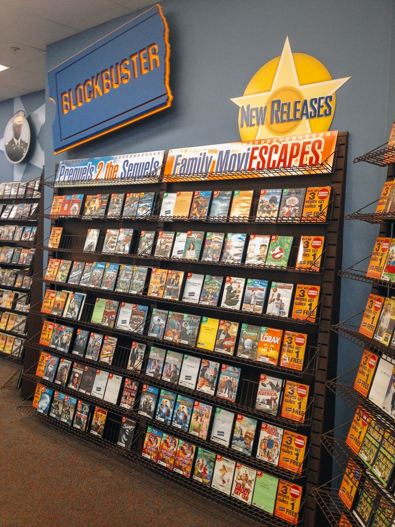 blockbuster shelf in Maui