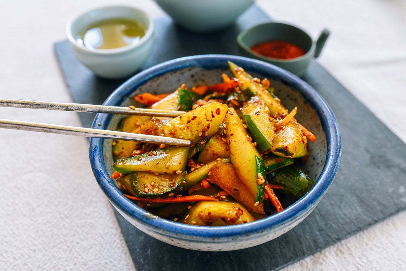 Spicy Korean Cucumber Salad (Oi Muchim)