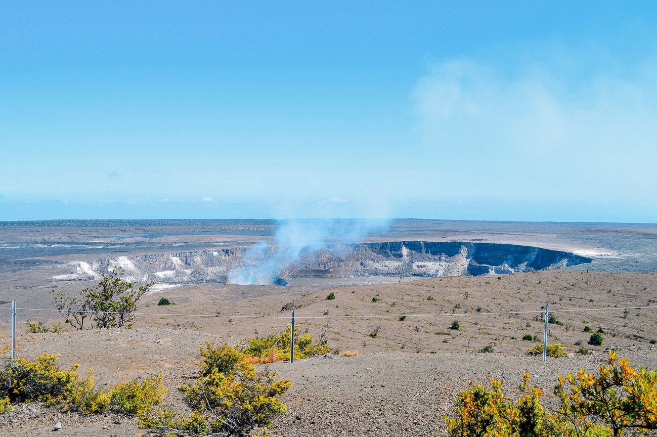 View of Halema'uma'u Crater in 2013