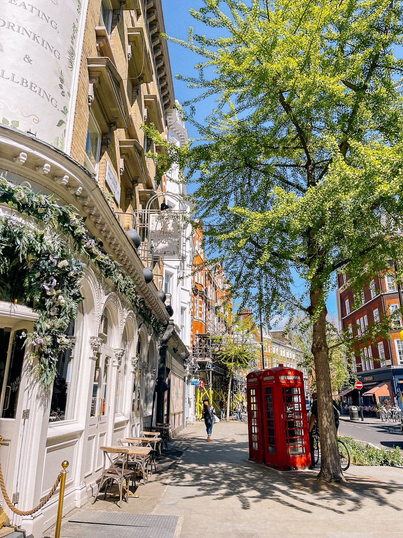 Marylebone red phone booth