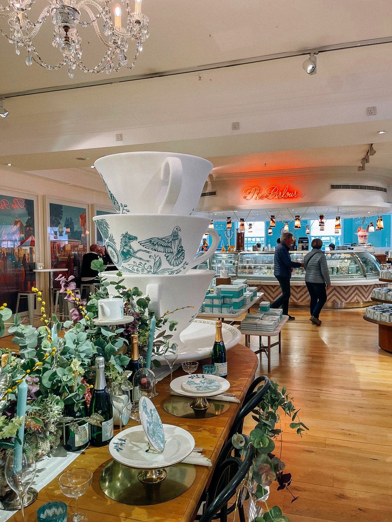 Fortnum & Mason Tower of three giant tea cups