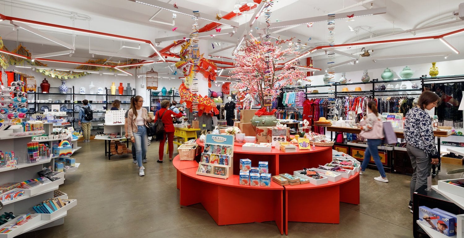 Interior of Pearl River Mart at Chelsea Market