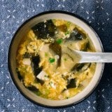 Easy Miso Soup with Egg and Tofu
