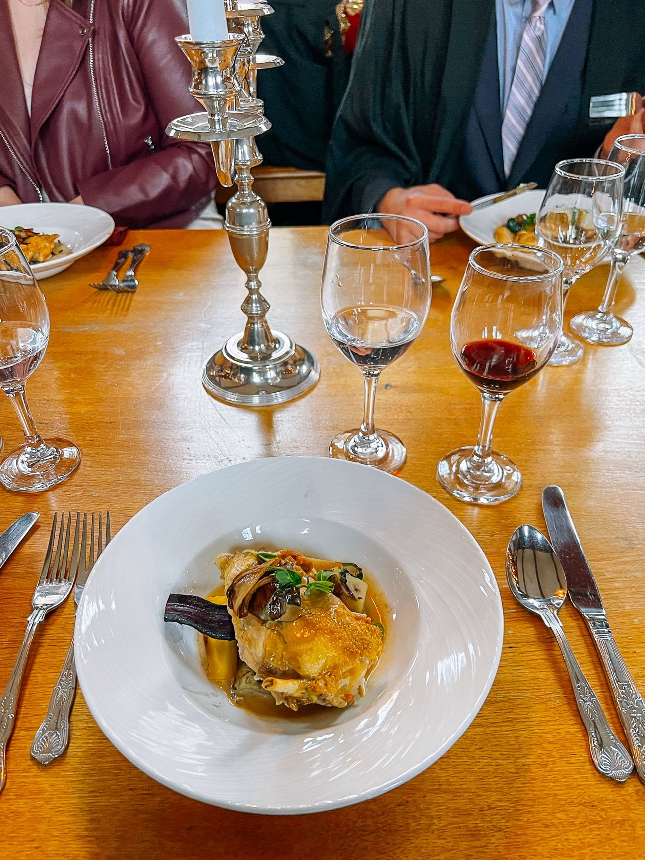 Oxford University formal hall dinner