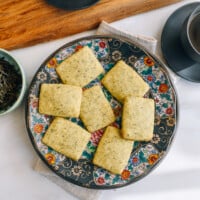 jasmine shortbread cookies