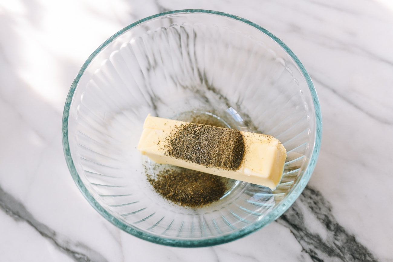 butter with powdered jasmine tea