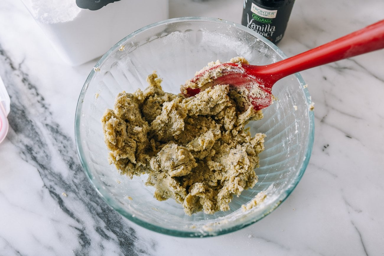 jasmine shortbread cookie dough