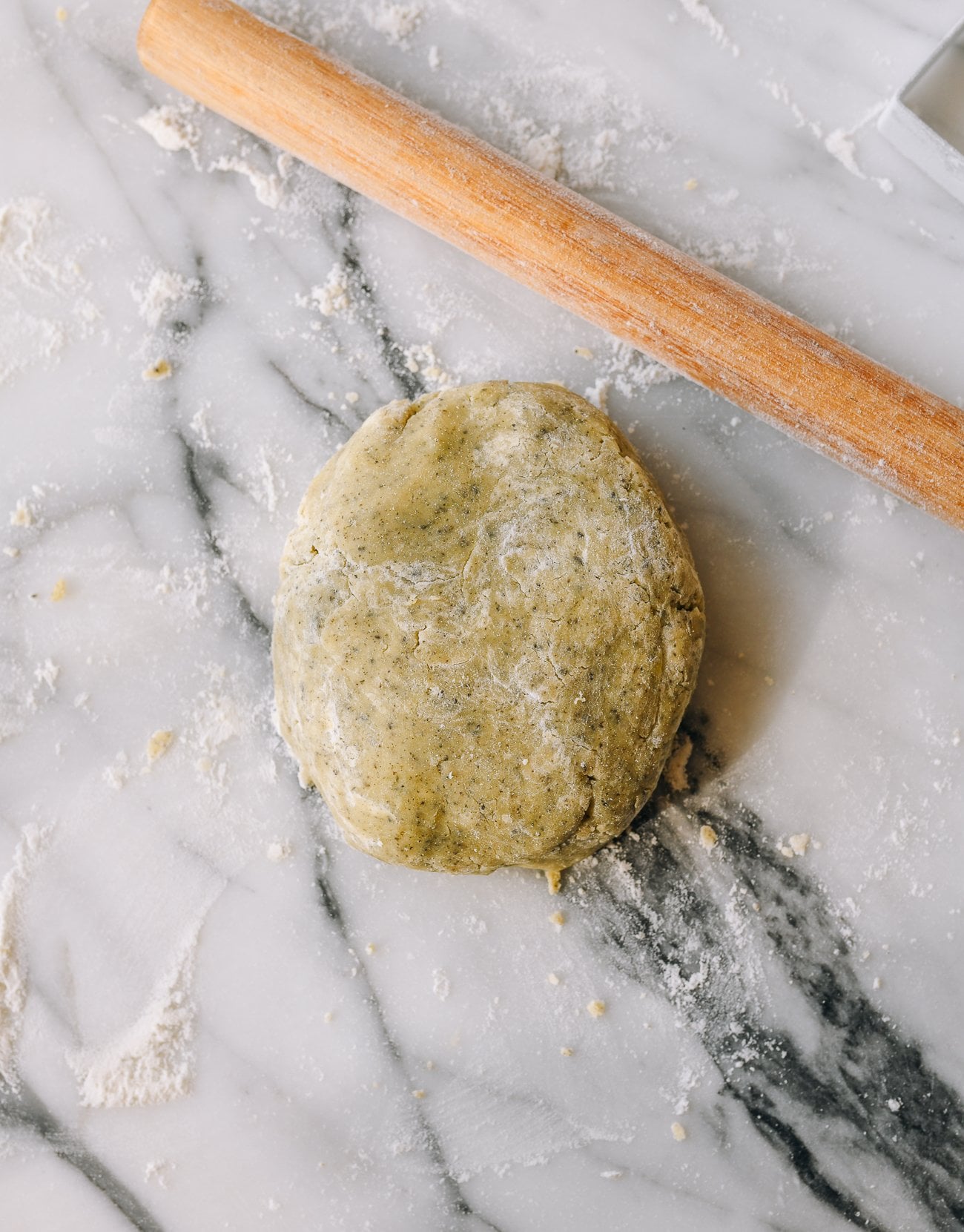 jasmine shortbread dough