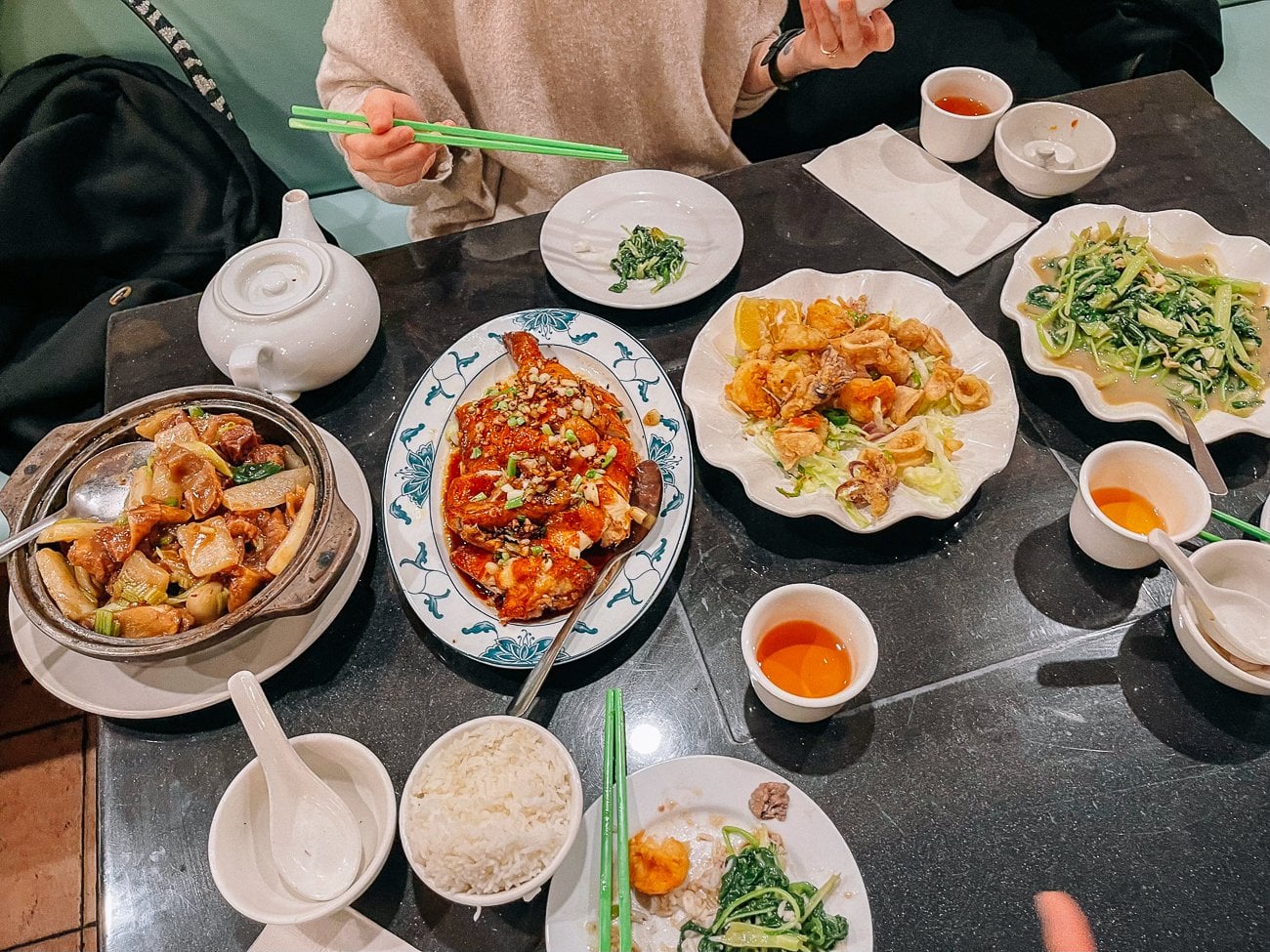 Meal at Uncle Lou in Manhattan Chinatown