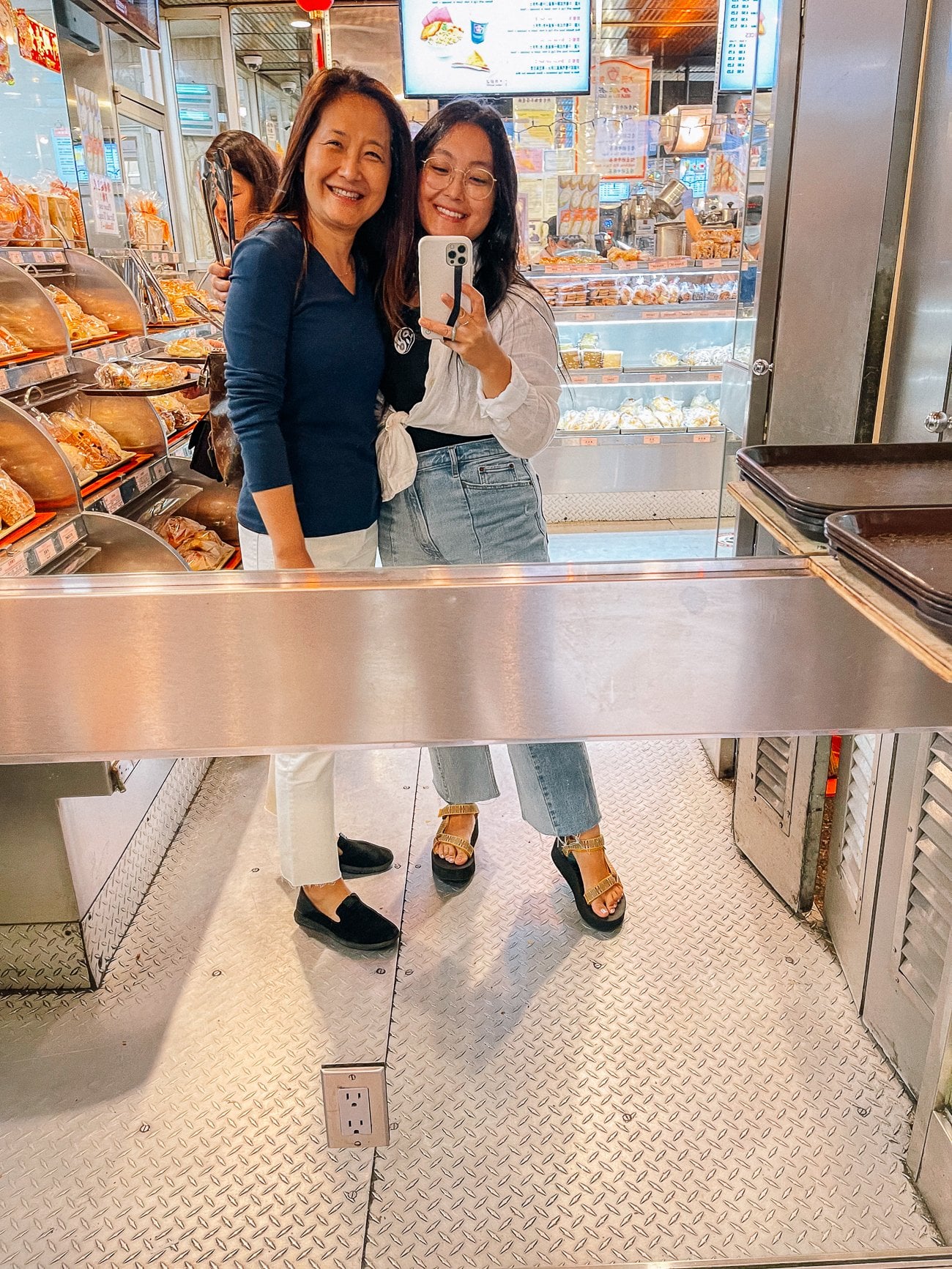 Judy and Kaitlin in Bakery