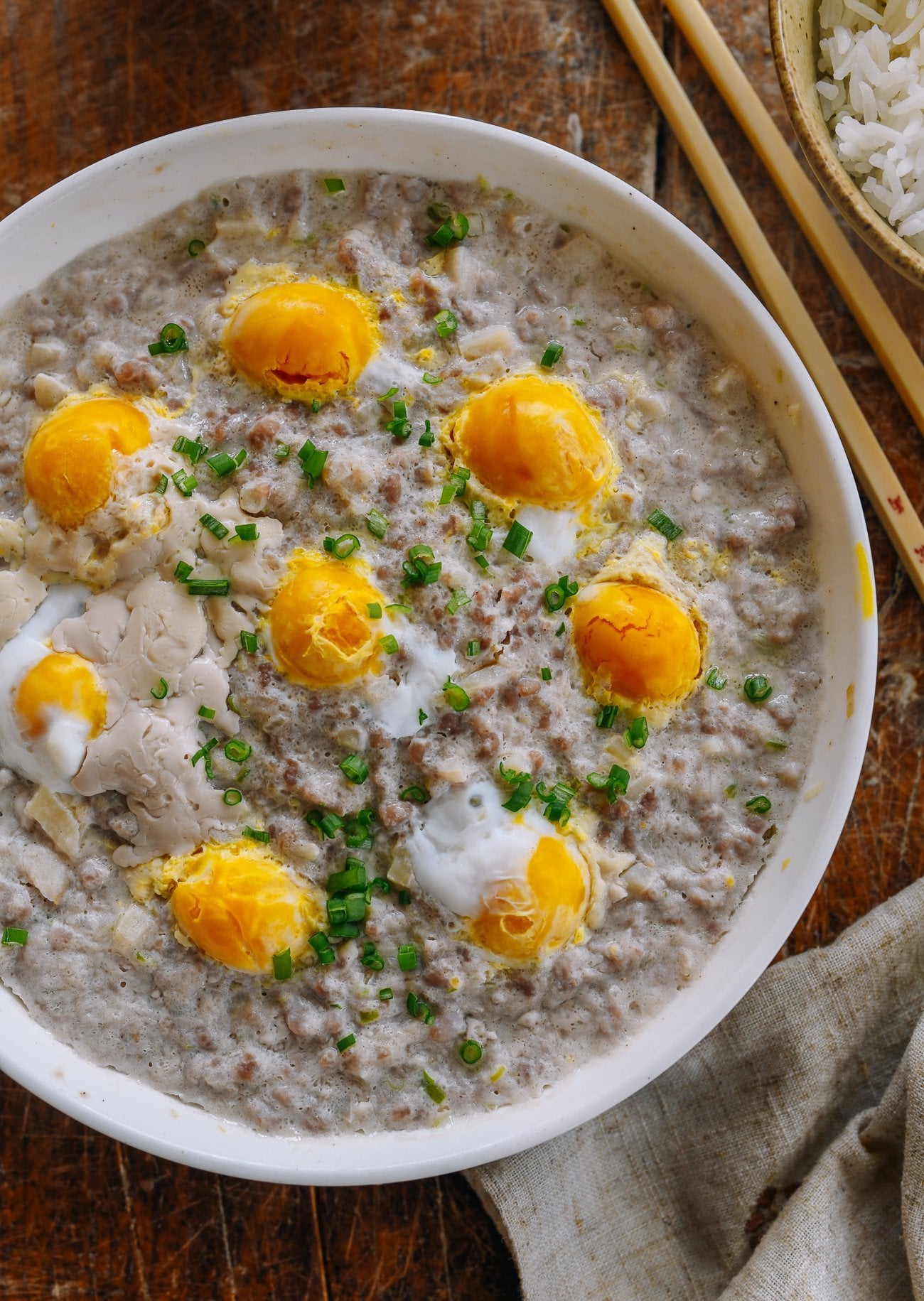 Steamed Pork Patty with Salted Duck Egg