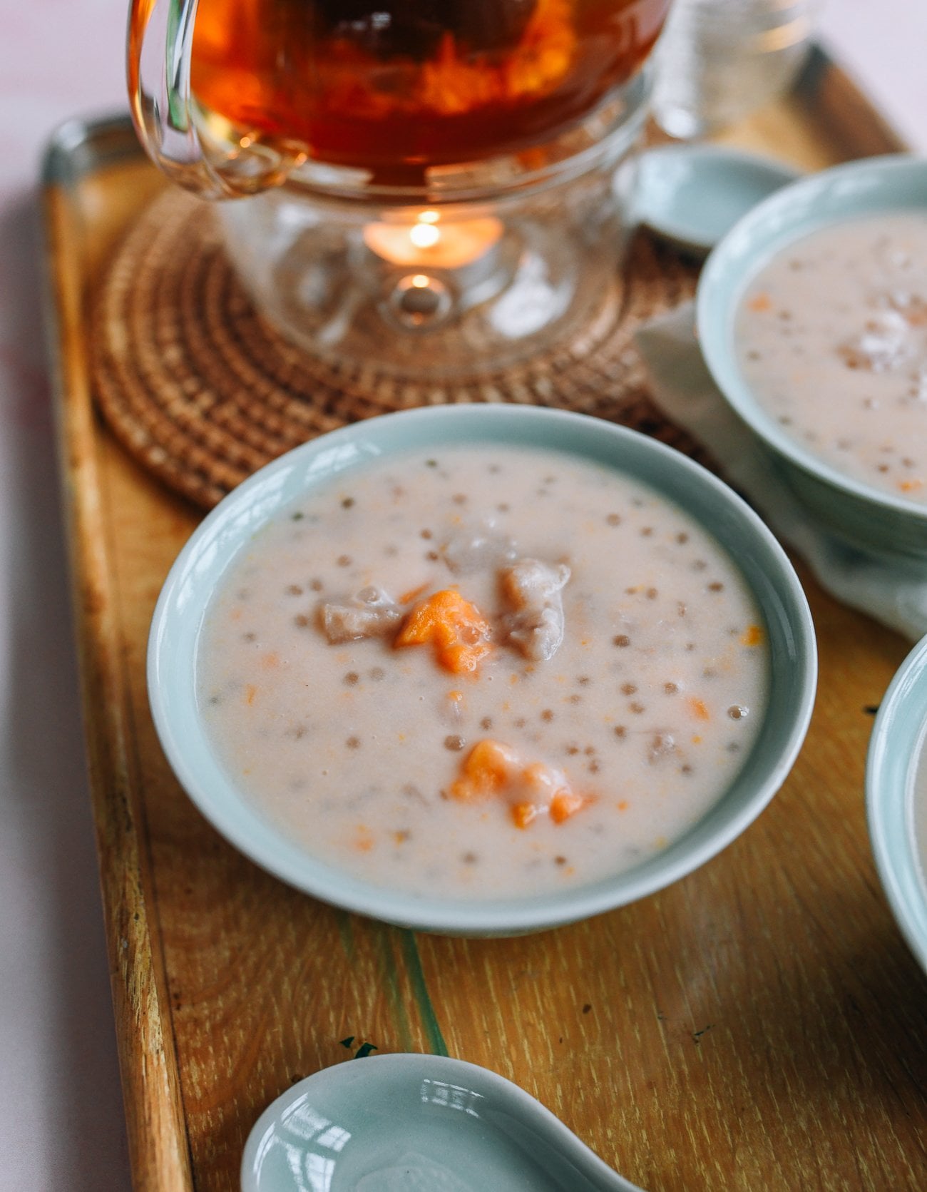 taro sago dessert soup