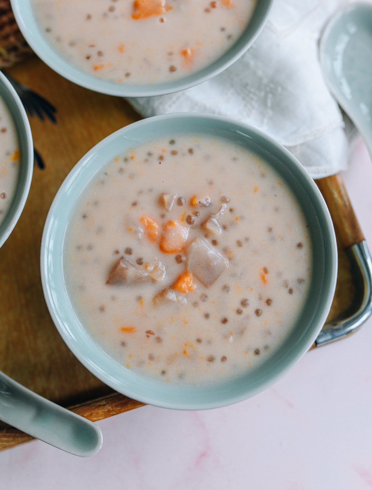 taro sago dessert soup