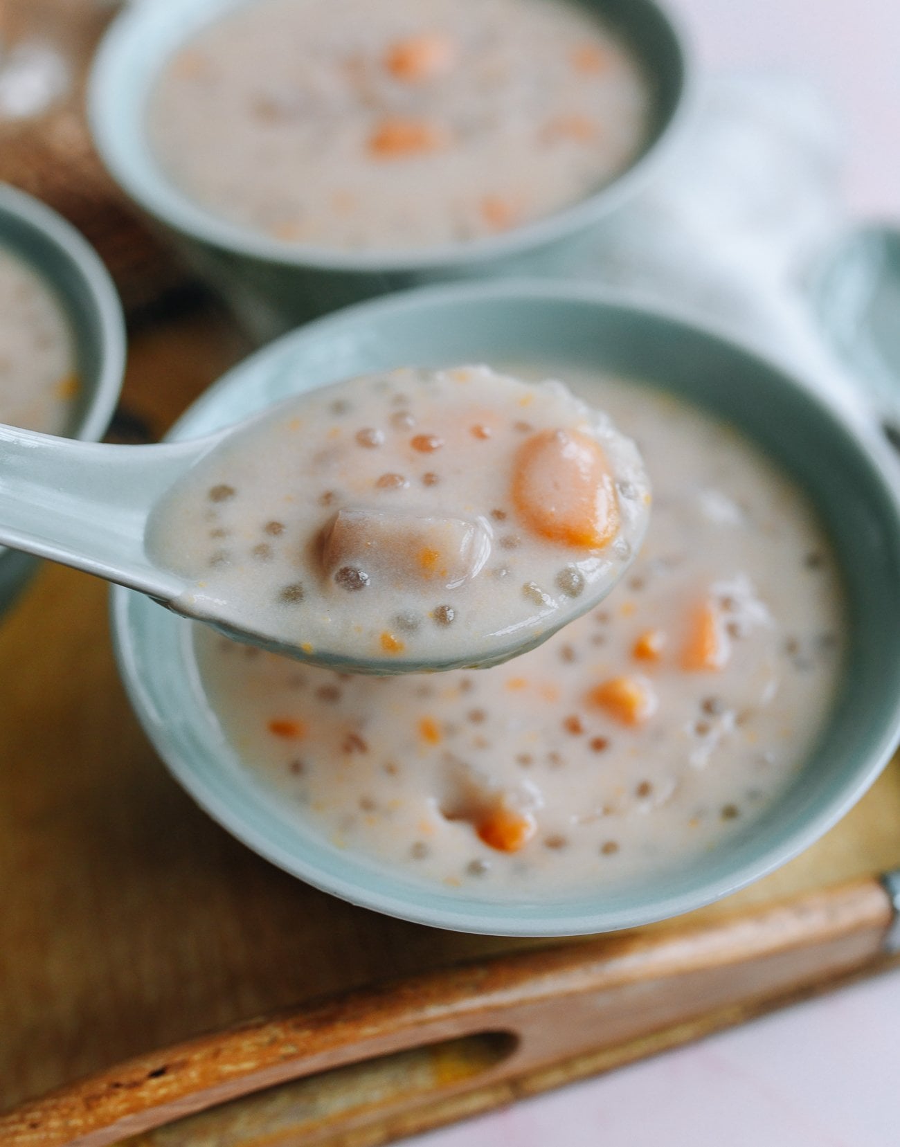 Taro Sago (Tapioca) Dessert Soup