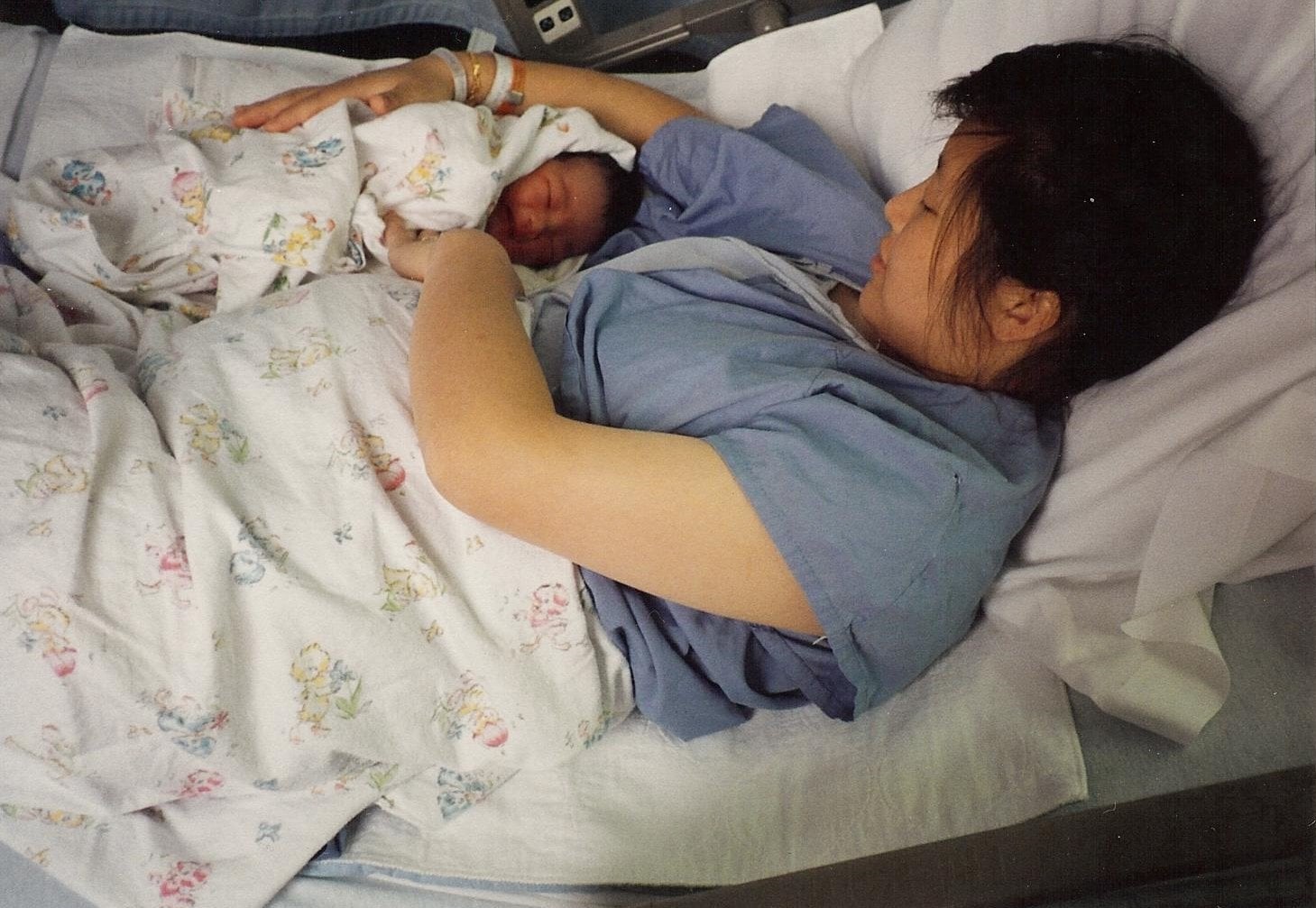 The Woks of Life old family photo - Judy and baby Kaitlin