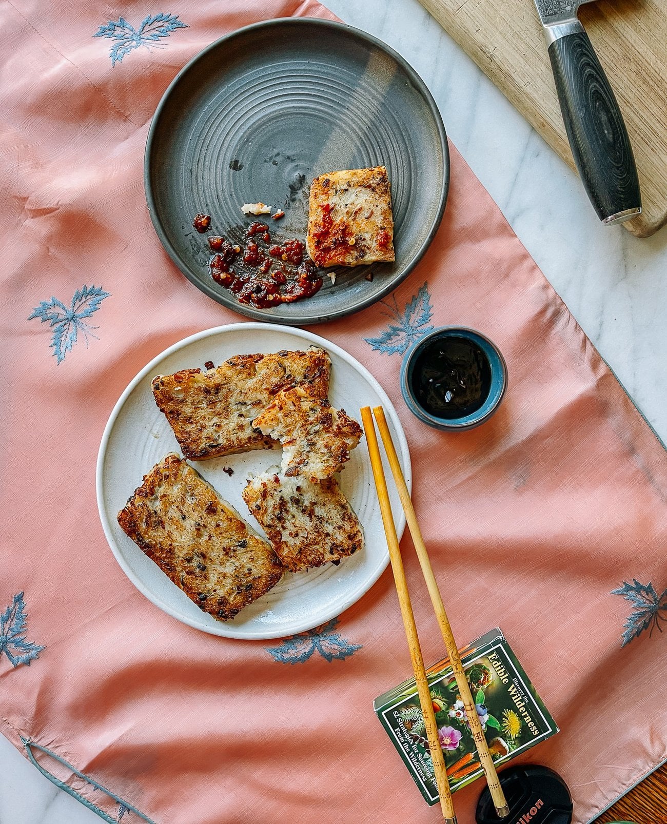 Radish Cake staging for The Woks of Life Cookbook