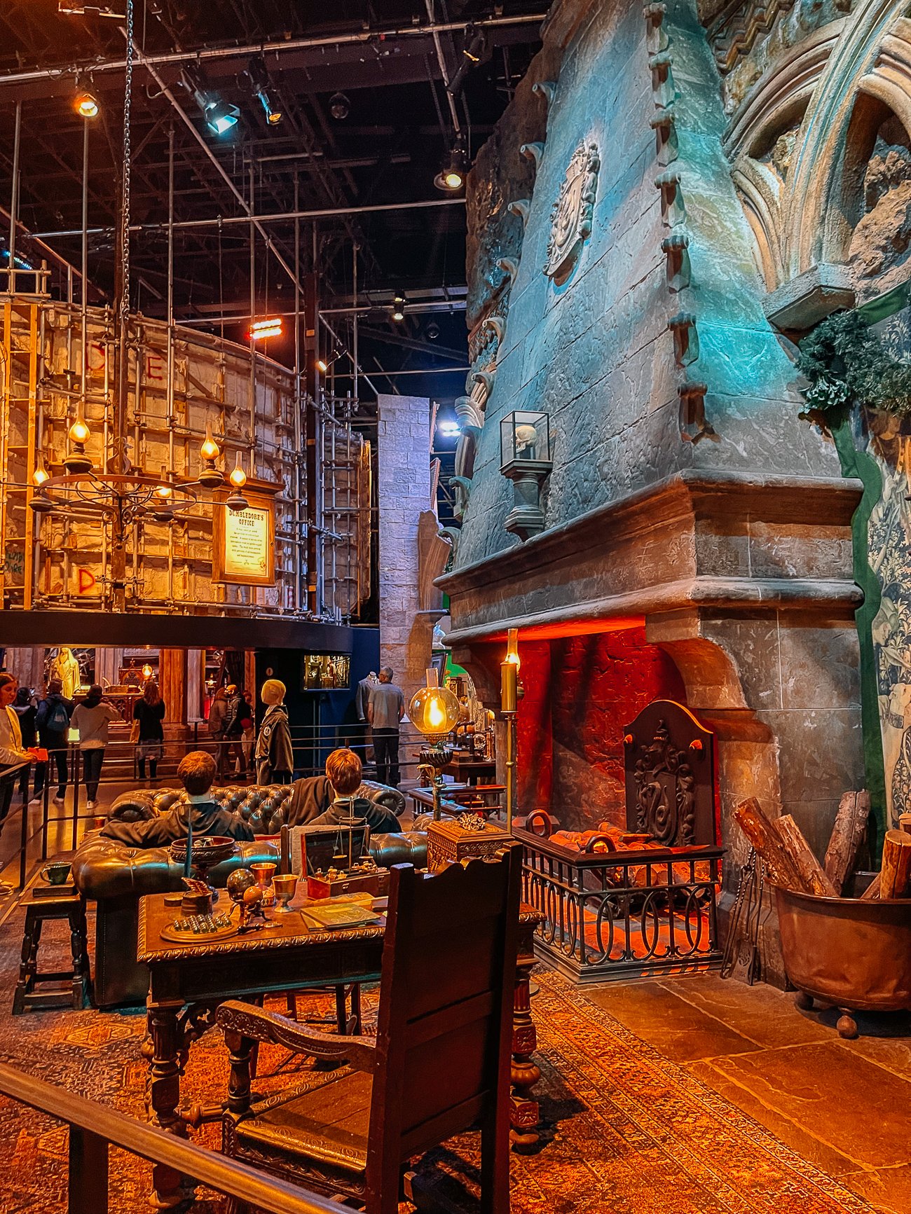 Slytherin common room at Harry Potter studio tour