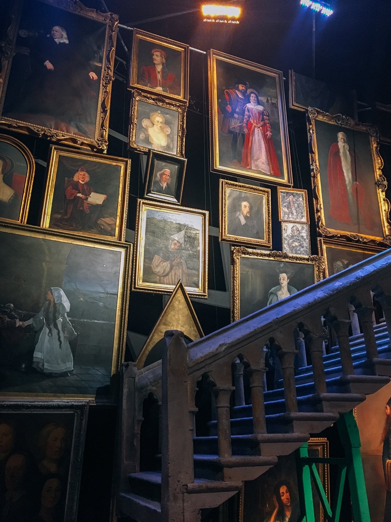 Hogwarts portraits at the Harry Potter Studio Tour