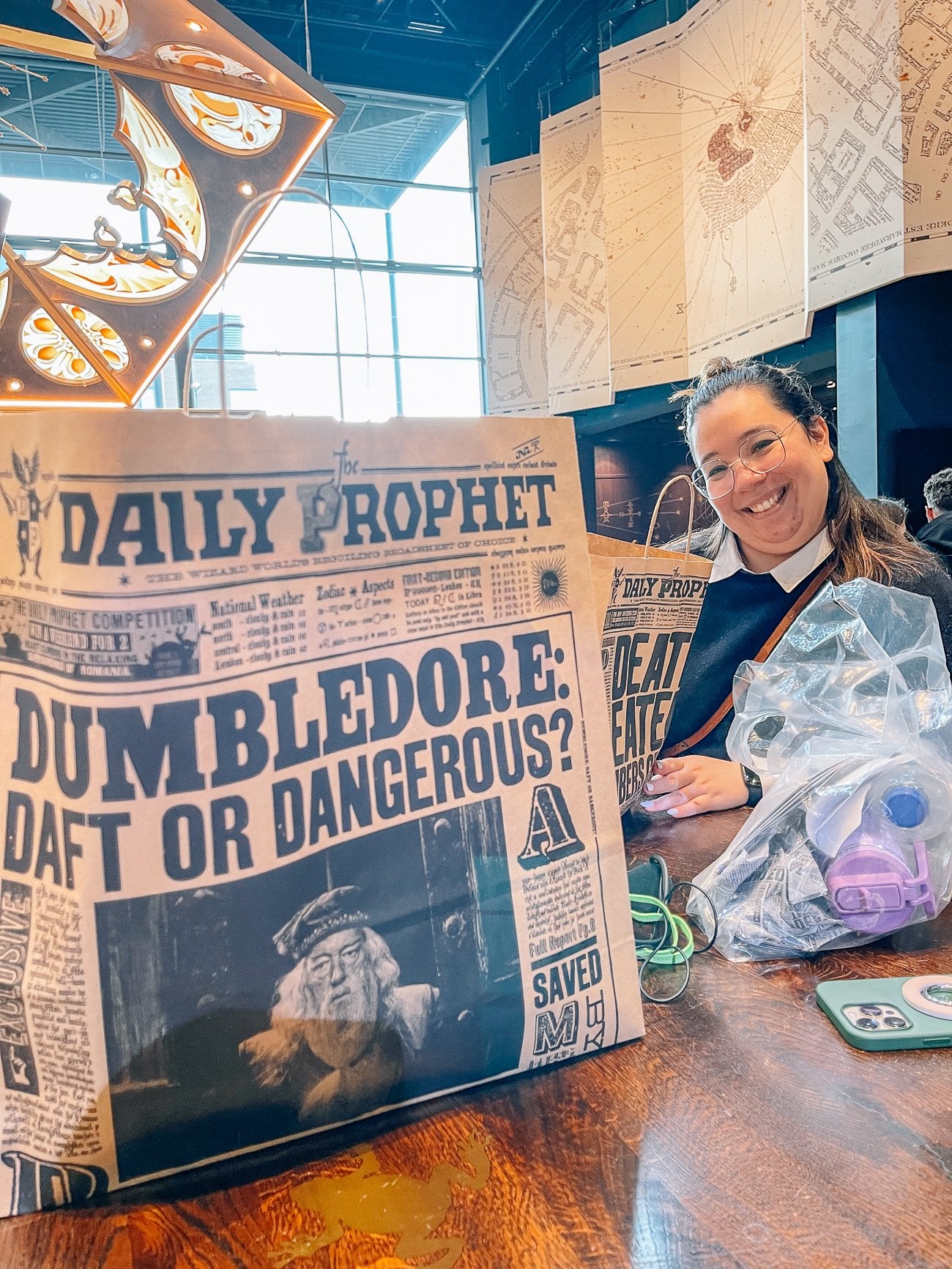 Harry Potter Studio Tour shopping bag and Kim