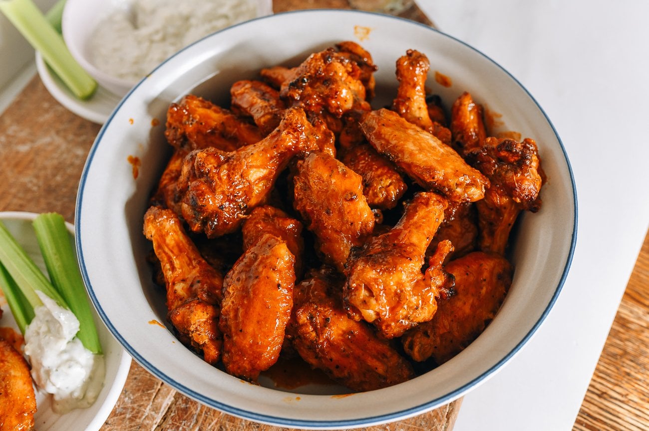buffalo wings made in an air fryer